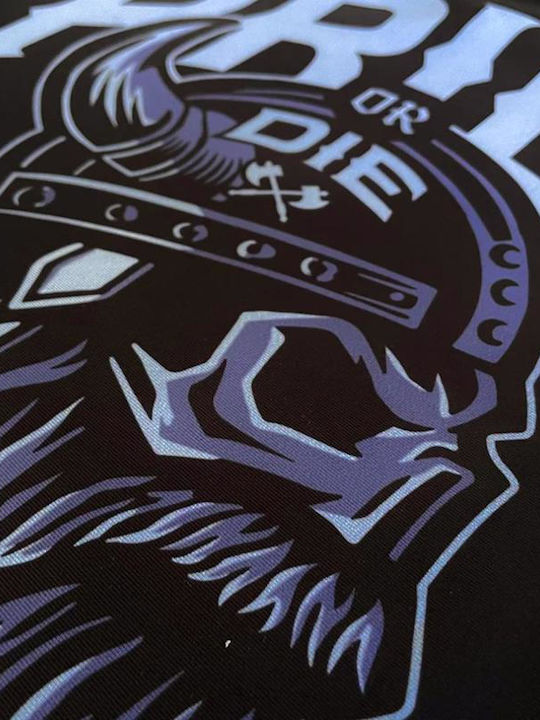 PrideOrDie Men's Short Sleeve Shirt POD299 for Jiu-Jitsu Black