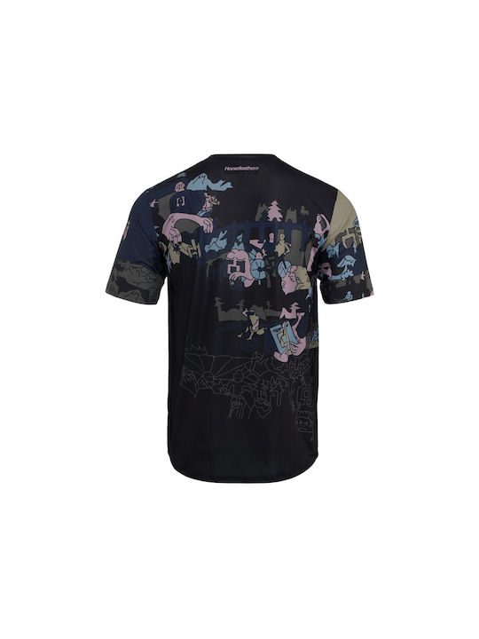Horsefeathers Men's Short Sleeve Mountain Bike Jersey Black