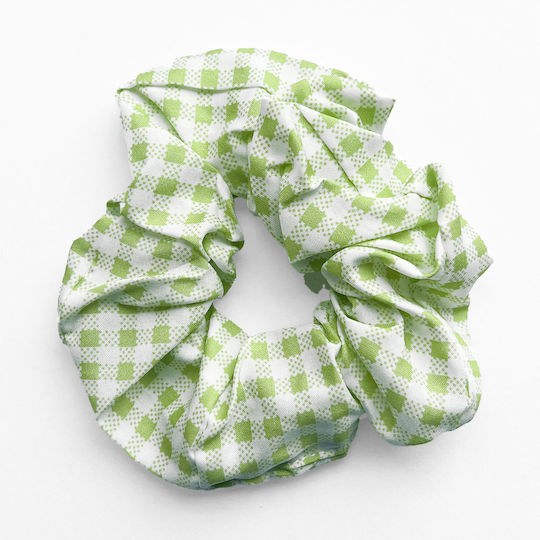 Avizar Klassischer Scrunchy Vichy Baumwolle Haare Vintage Grüne
