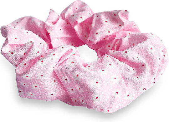Avizar Klassischer Haargummi Aus Weichem Samt Mit Blumenmuster Zartes Rosa Rosa