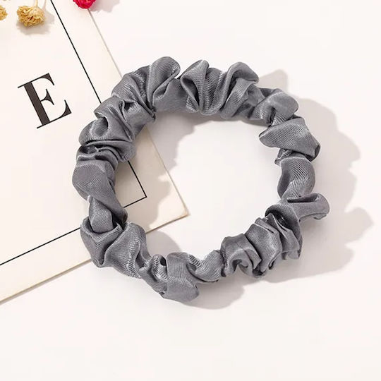 Avizar Klassischer Scrunchy Haargummi Aus Samt Mit Falten Minimalistisch Graphit