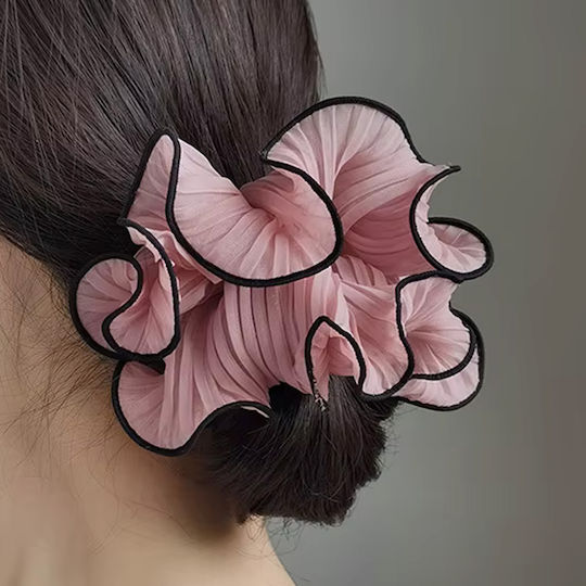 Avizar Scrunchie Froufrou Maxi Hair In Soft Pink Vaporous Fabric Pink
