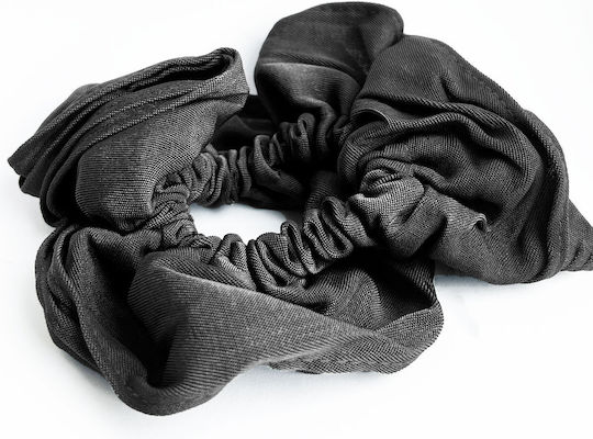 Avizar Classic Cabbage Hair In Vintage Black Pleated Fabric Black