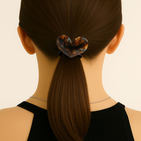Avizar Elastic Casual Hair Polished Sleeve Opaline Heart Gracious Marbled Brown