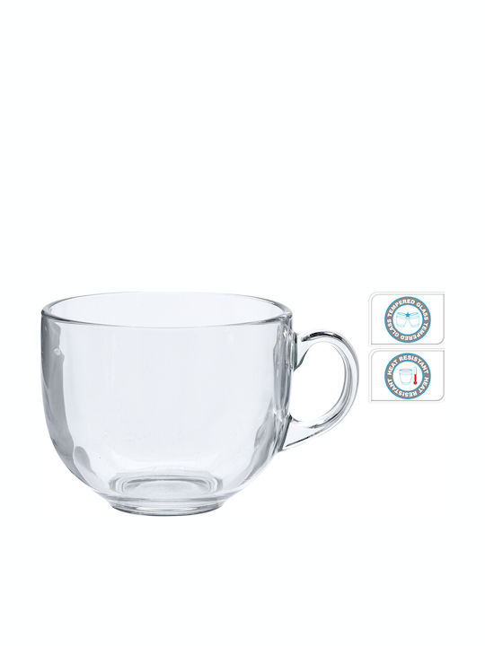 Koopman Ceașcă De Cafea Din Sticlă Transparentă 460ml
