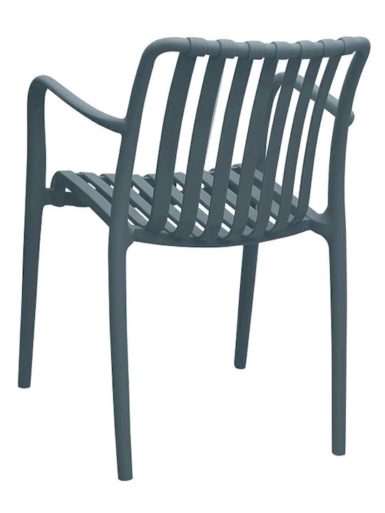 Gartenstühle Polypropylen Grau 54,5x41x81cm