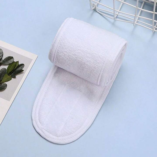 Avizar Spa Banner Haar Stirnbänder In Mikrofaser Weiß Baumwollstruktur Weiß