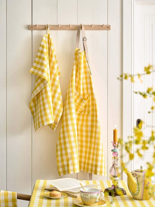 PiP Studio Kitchen Apron Yellow 89.5x72cm 51.030.033