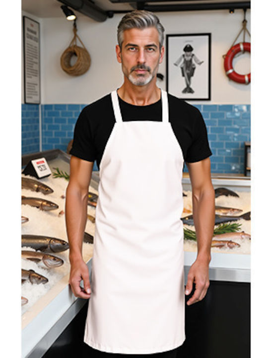 Valento Shark Waterproof Kitchen Apron White 100x75cm DEVASHABL