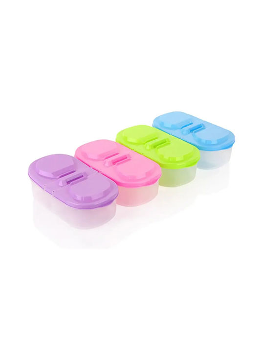 Pandaboo Plastic Light Blue Lunch Box