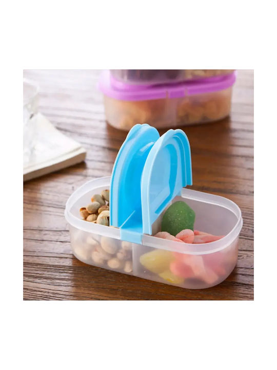 Pandaboo Plastic Light Blue Lunch Box