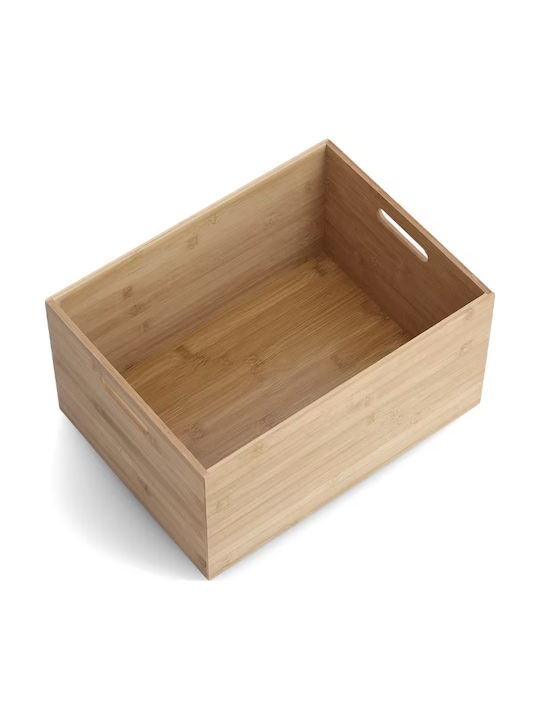 Zeller Wooden Storage Box with Lid Brown 40x30x21cm