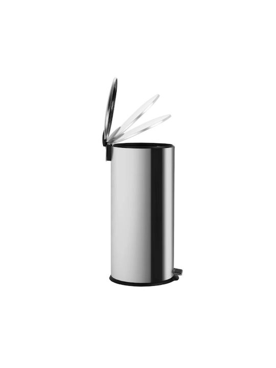 Vesta Vesta Mülleimer aus Inox mit Pedal Silber 30lt