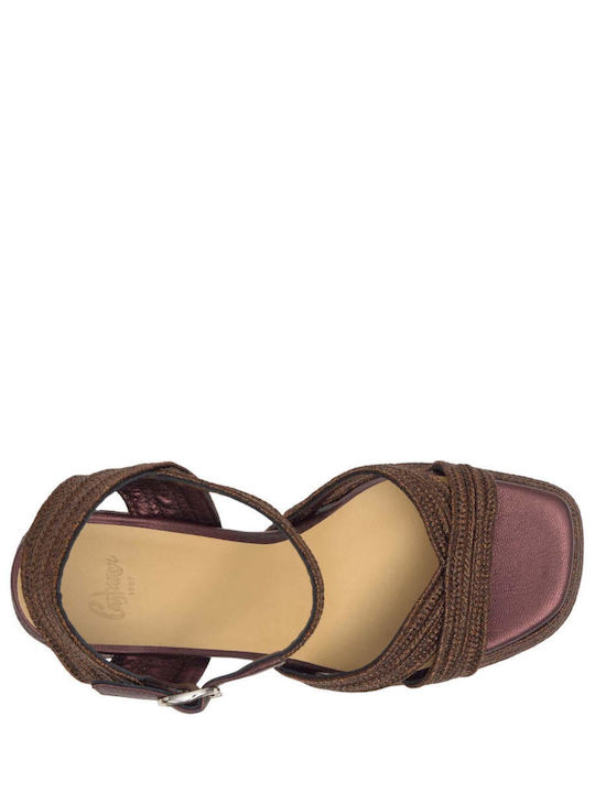 Leder Sandalen Braun