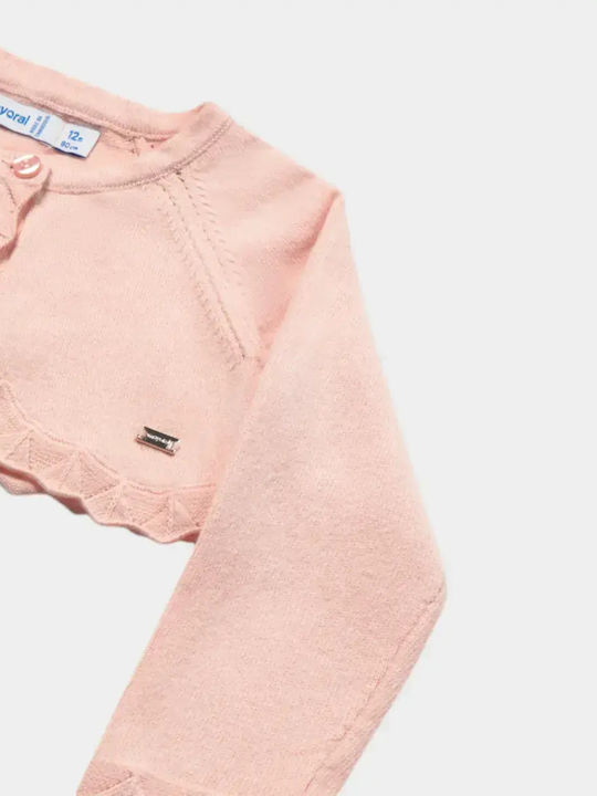Kids Cotton Bolero Soft Pink