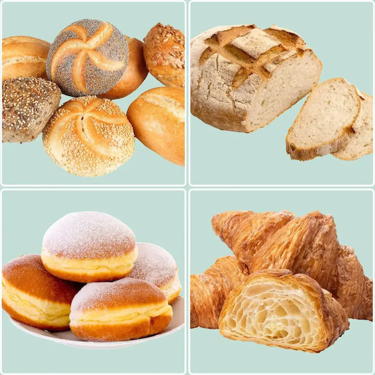 Relaxdays Cutie de Pâine cu Capac Metalică Neagră 16.5x30x19cm