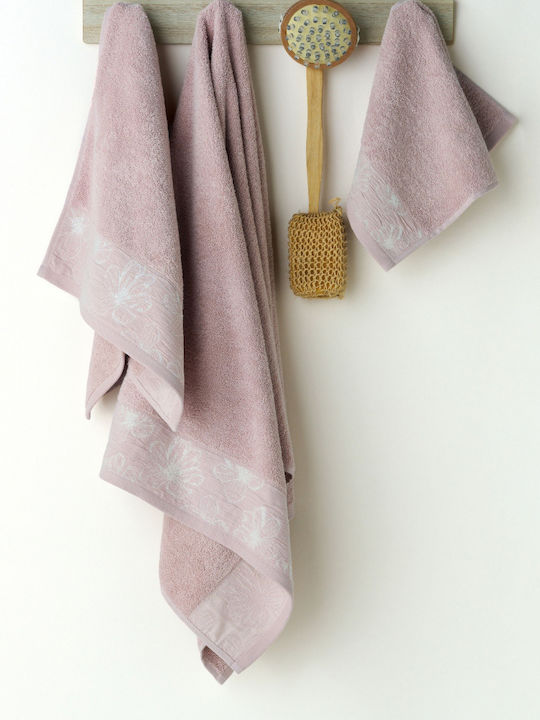 Kentia Set Bath Towels 3 pcs Belagio Pink Weight 450gr/m²