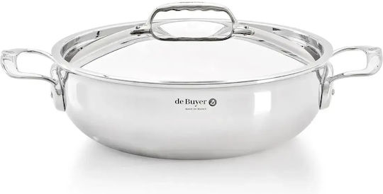 De Buyer Affinity Ανοξείδωτη Ρηχή Κατσαρόλα 4.9lt