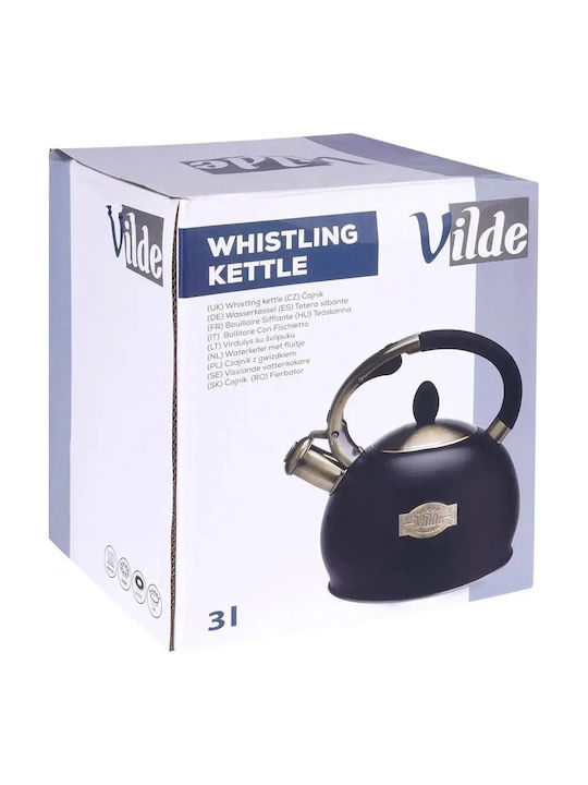 Vilde Boiler Stainless Steel Black 3000ml