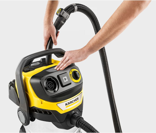 Karcher WD 7 Wet-Dry Vacuum 1400W with Stainless Steel Container 30lt