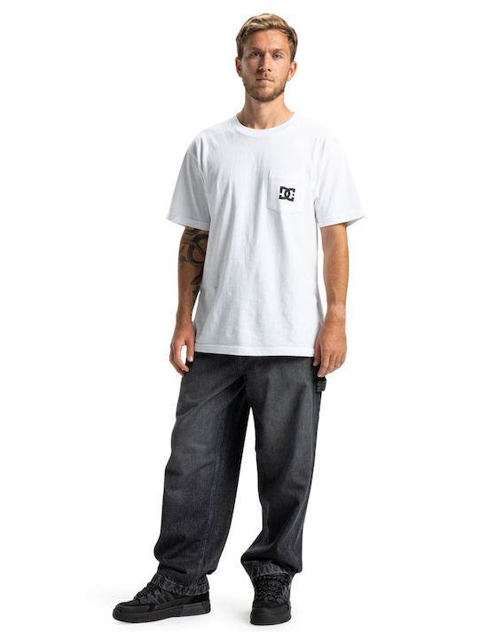Worker Men's Jeans Pants with Loose Baggy Fit Black