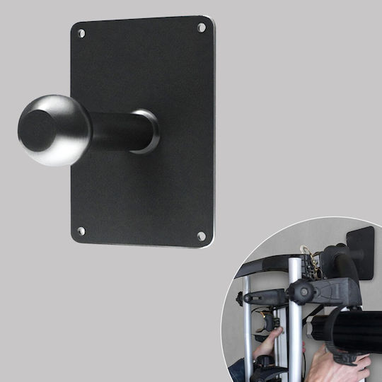 Suport De Perete Pentru Depozitare Bicicletă Auto Rack Zola Agățător Lungime 14,5 Cm Accesorii Montaj Incluse 17 X 12 X 2 Cm Negru
