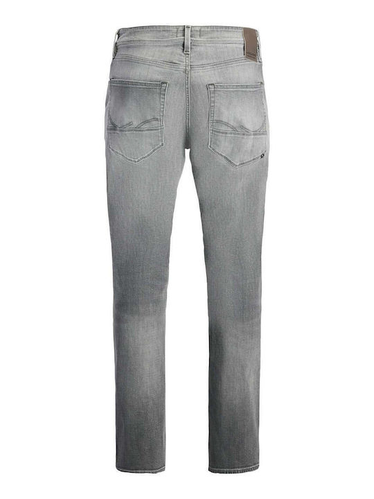 Mike Men's Elastic Jeans Pants with Regular Tapered Fit Black