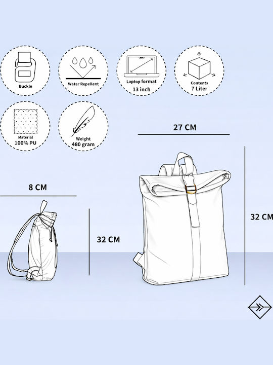 New Rebels Backpack Αδιάβροχο 9lt Μαύρο