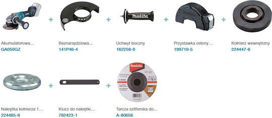 Makita XGT Τροχός 125mm Μπαταρίας 40V Solo
