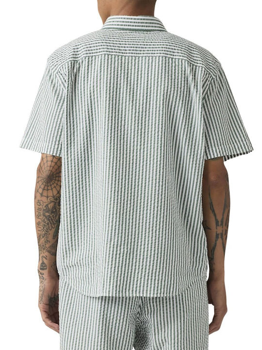 Levi's Authentic Βαμβακερό Πουκάμισο Green/aldwyn Stripe Eden