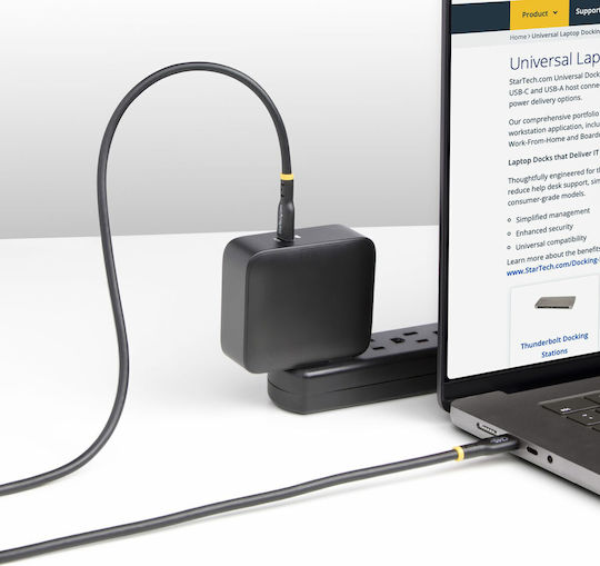 StarTech USB 2.0 Kabel USB-C männlich - USB-C 240W PD Schwarz 3m USB2EPR3M