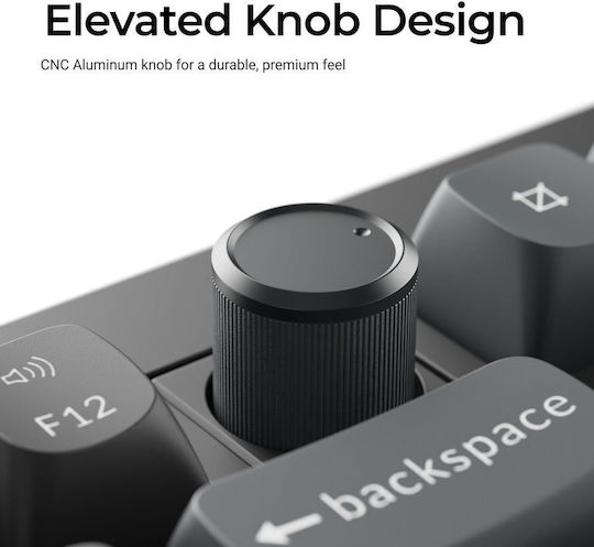 Keychron V6 Ultra 8K V6U-D4 Wireless Gaming Mechanical Keyboard with Keychron Silk POM Banana Switches and RGB Lighting English US