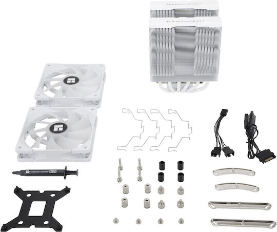Thermalright Peerless Assassin 120 White ARGB (Second Edition) Ψύκτρα Επεξεργαστή Διπλού Ανεμιστήρα για Socket AM4/AM5/1200/115x/1700 Λευκή