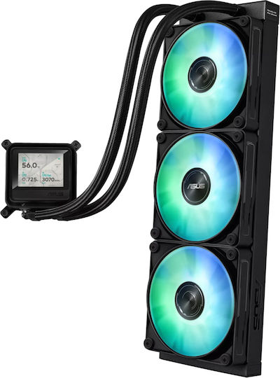 Asus MAX Gaming LC 360 ARGB LCD Υδρόψυξη AIO CPU με 3 Ανεμιστήρες 120mm
