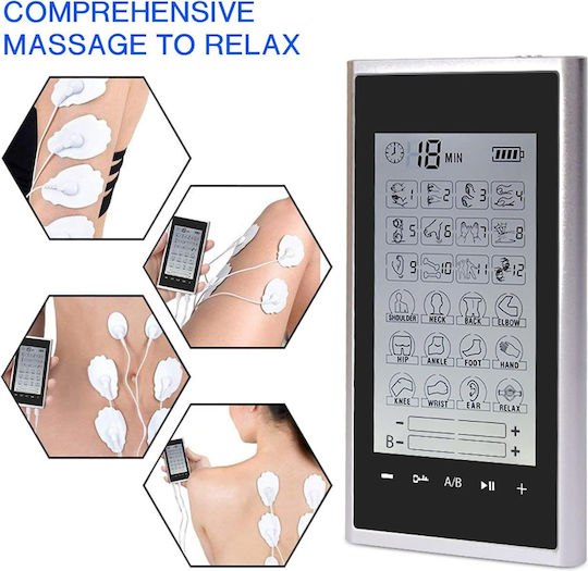 Elektrische Massager für Kopf, Rücken und Körper Silber