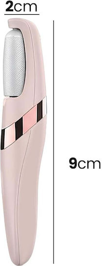 Avizar Rechargeable Pedicure Device 16w Interchangeable Abrasive Rollers Pink
