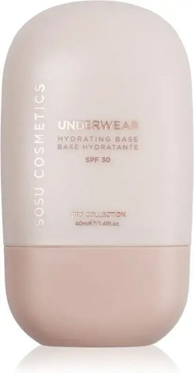 Makeup Base Feuchtigkeitswirkendes SOSU Cosmetics Unterwäsche Hydratisierende Grundierung Schatten SPF 30 Volumen Ml 40