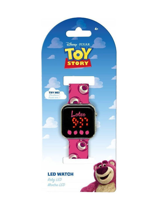 Lotso Παιδικό Ψηφιακό Ρολόι 30mm Ροζ