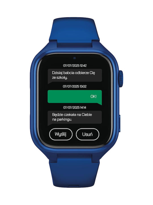 Junior Kids' Smartwatch 4G with GPS & Camera Blue
