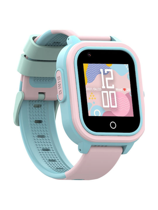 Bemi Παιδικό Smartwatch 4G με GPS & Κάμερα Ροζ