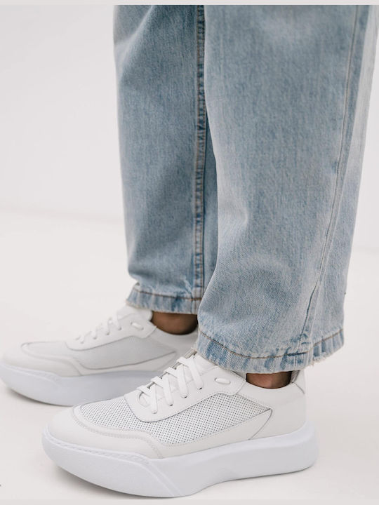 Ανδρικά Flatforms Sneakers Λευκά
