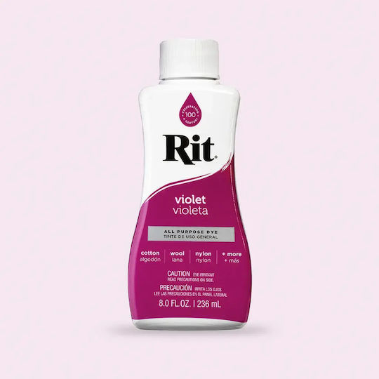 Rit Dye Liquid All-purpose Βαφή Υφασμάτων – Violet 236ml