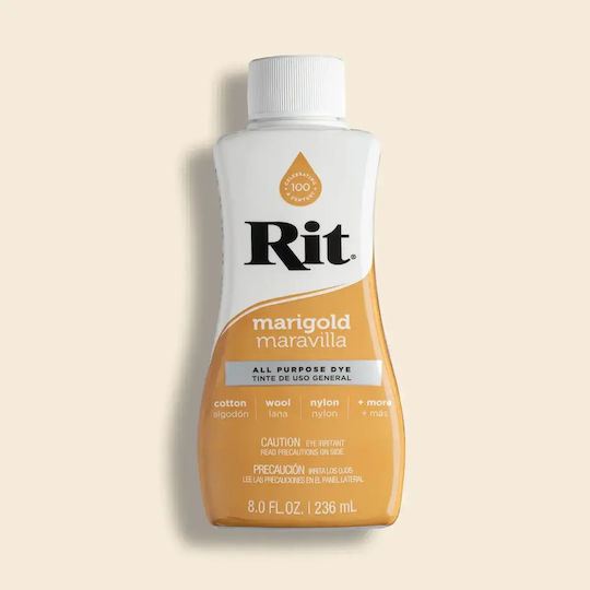 Rit Dye Liquid All-purpose Βαφή Υφασμάτων – Marigold 236ml