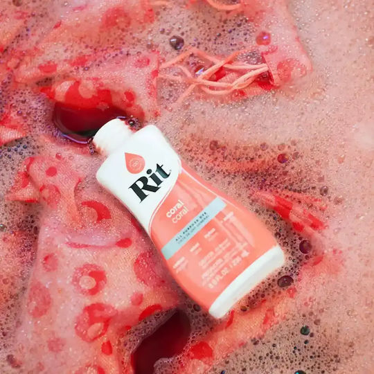 Rit Dye Liquid All-Purpose Fabric Dye Coral 236ml