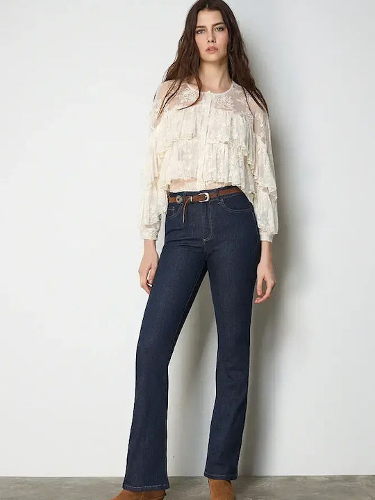 Long Sleeve Women's Shirt Ivory