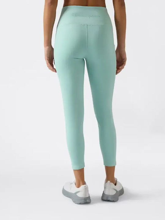 Women's Cropped Leggings Turquoise