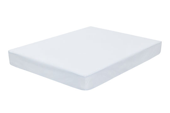 Waterproof Baby Crib Mattress Protector White Cotton Antibacterial with Elastic Straps 70x140x22cm