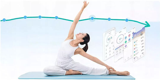 Jumper Medical Smart Cântar de Baie 200kg cu Bluetooth Alb 1356335
