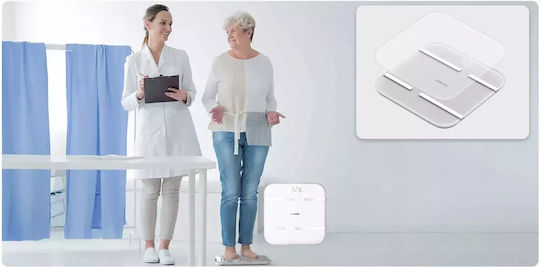 Jumper Medical Smart Cântar de Baie 200kg cu Bluetooth Alb 1356335