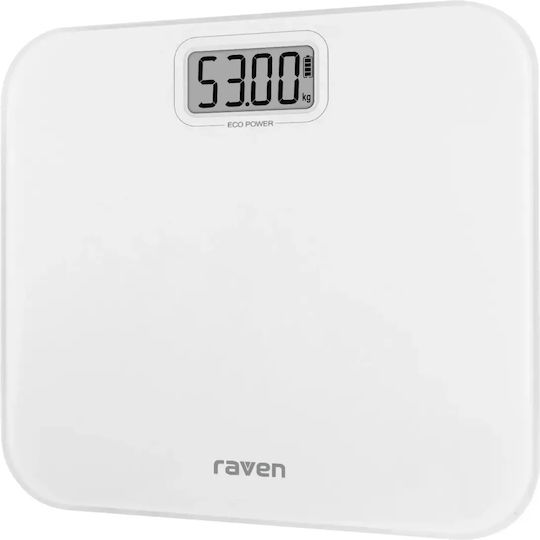 Raven Digitale Badezimmerwaage 180kg Weiße